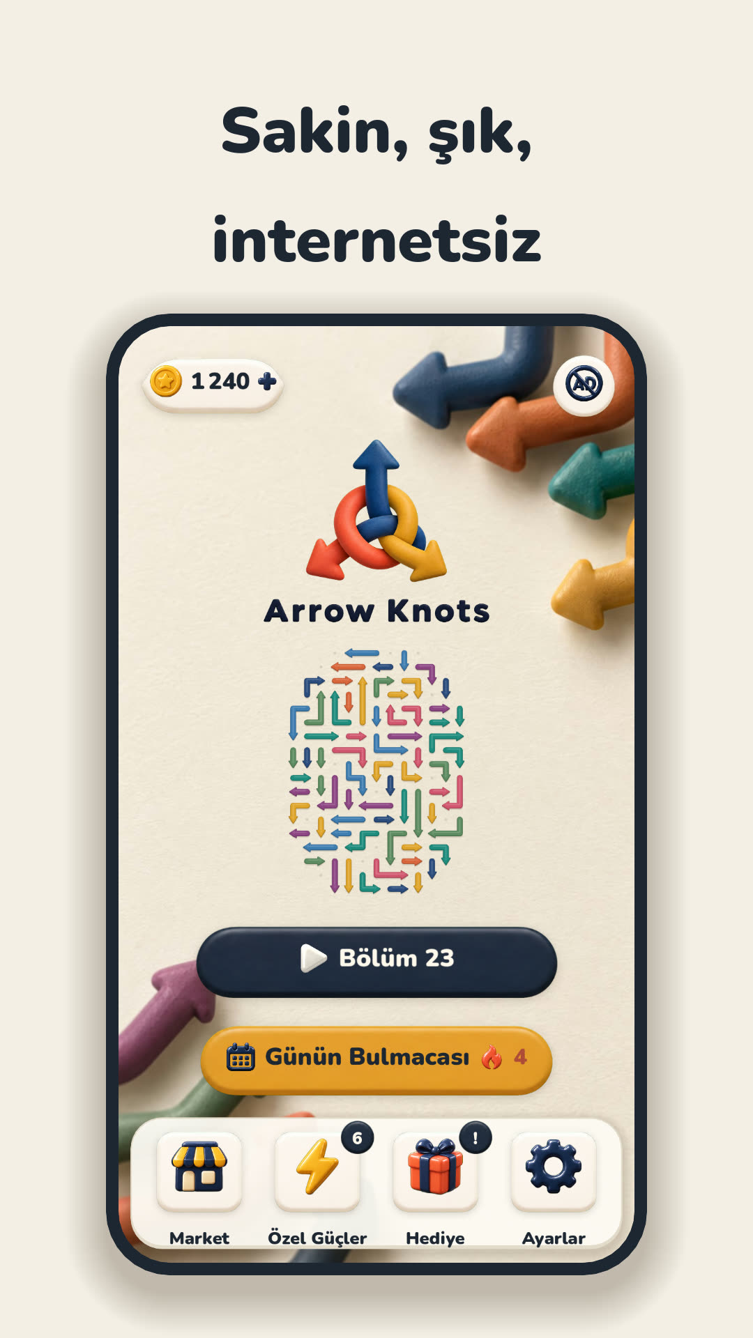 Arrow Knots phone screen 4