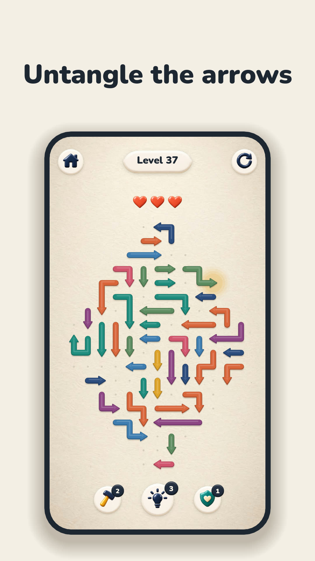Arrow Knots phone screen 6