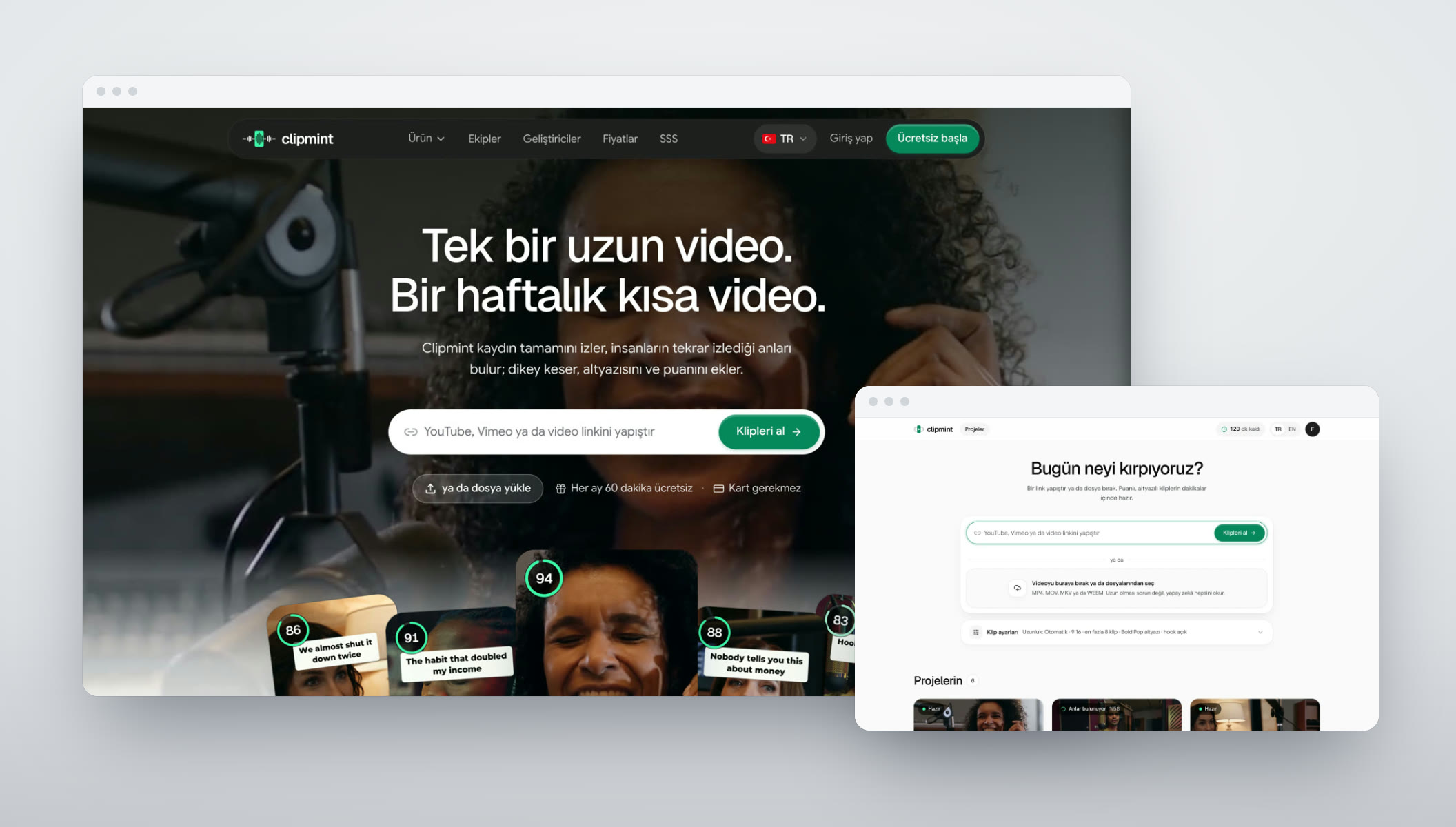 Clipmint screen