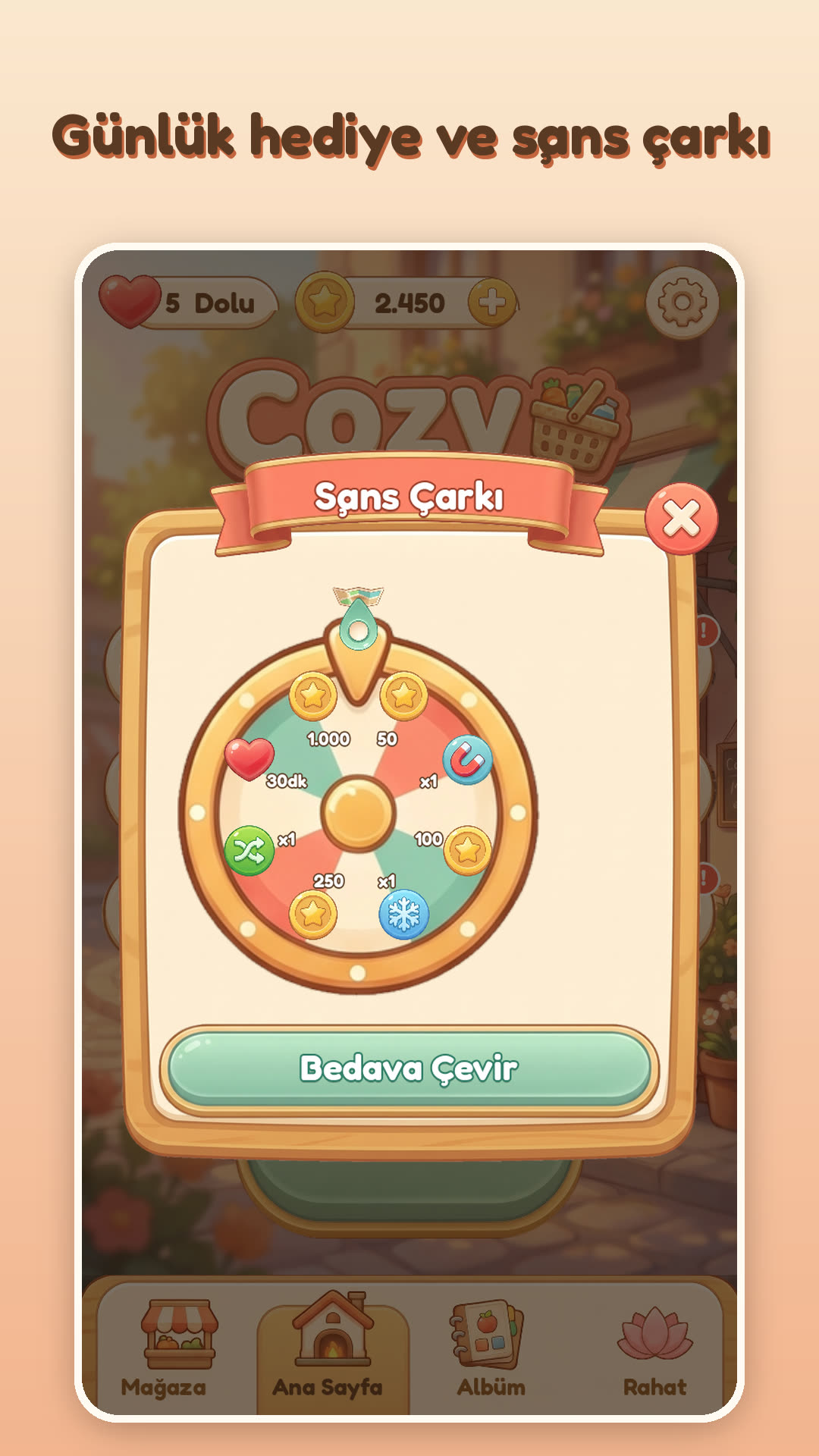 Cozy Mart telefon ekranı 6
