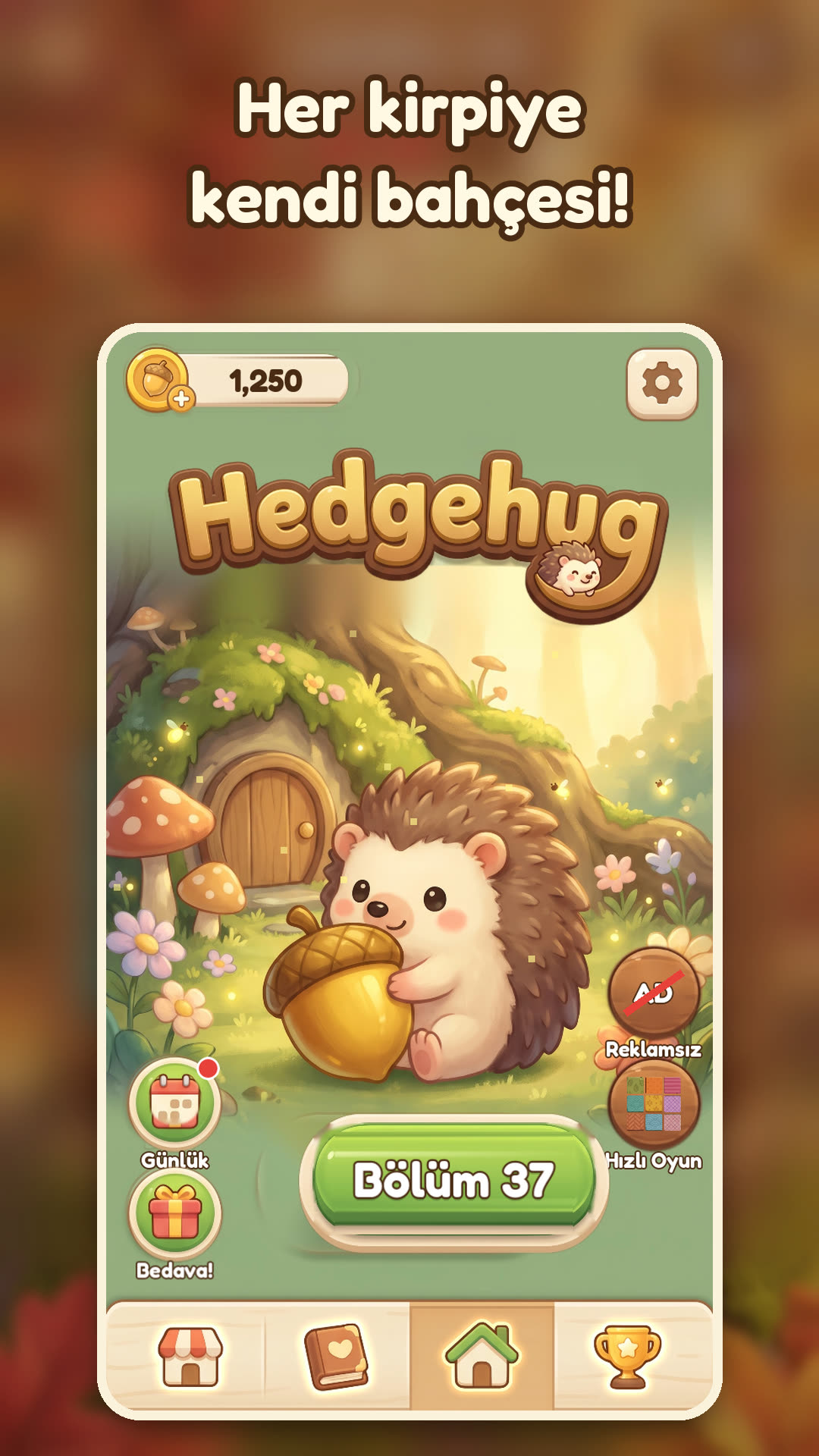 Hedgehug telefon ekranı 1