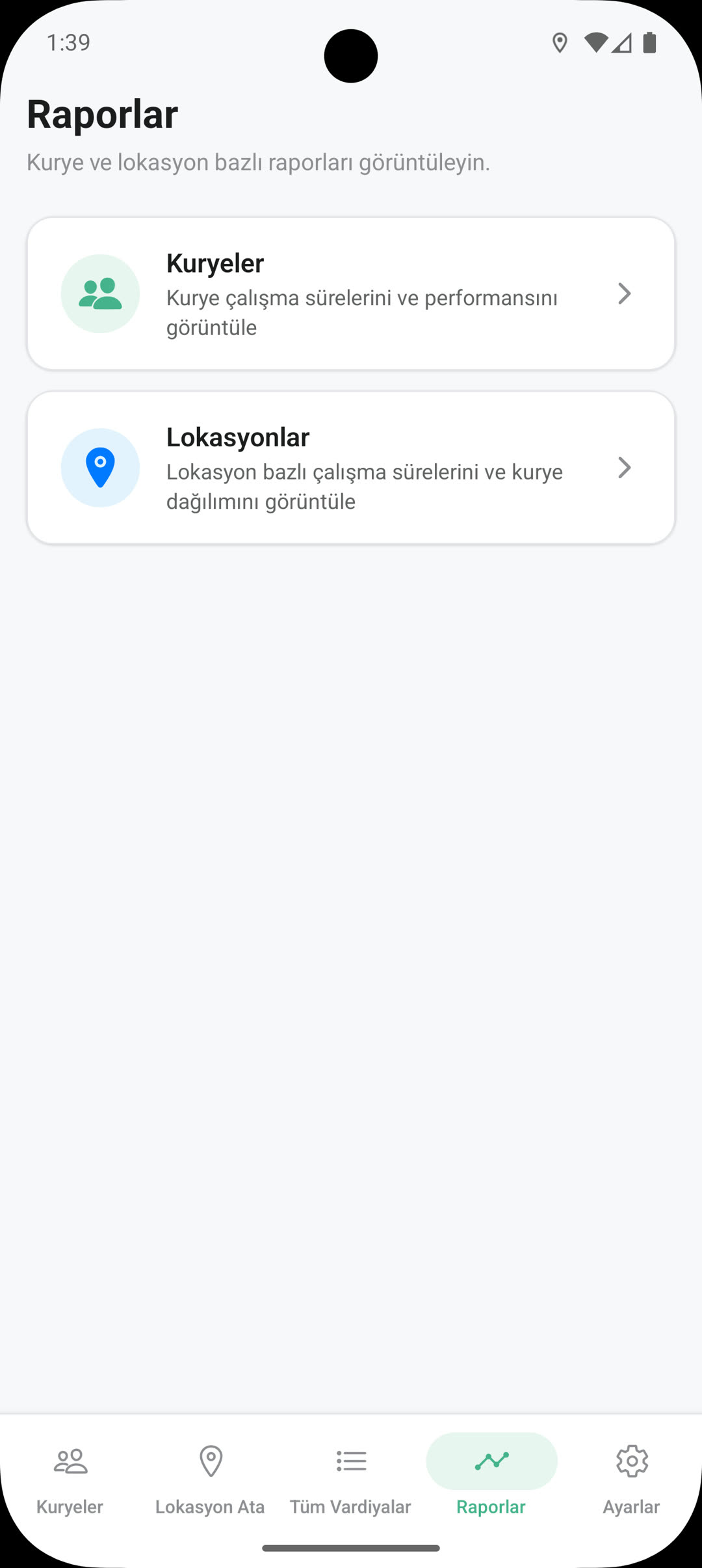 Kurjet Kurye phone screen 4