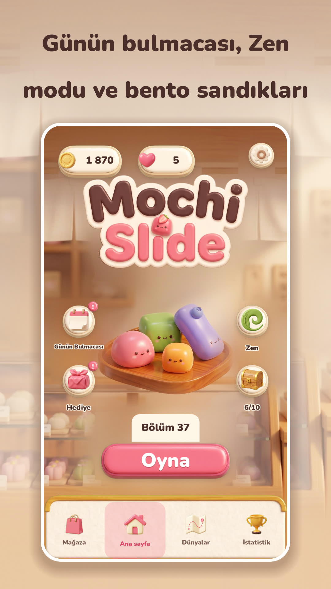 Mochi Slide telefon ekranı 5
